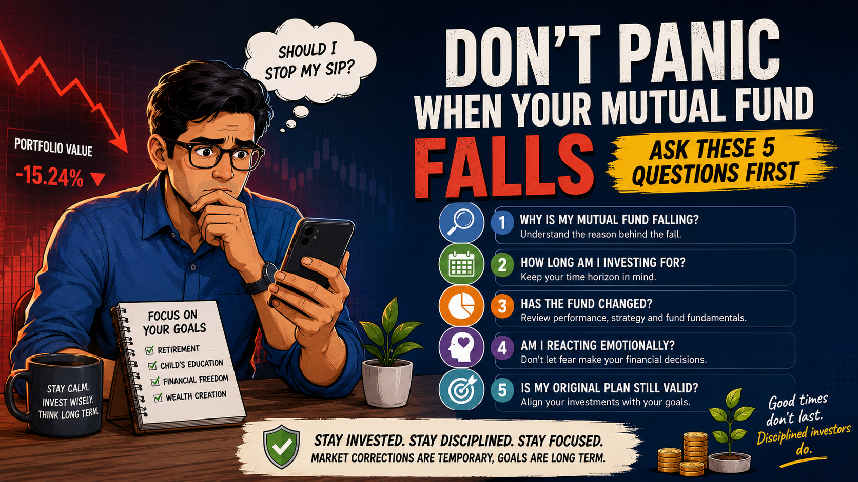 Don’t Panic When Your Mutual Fund Falls - Ask These 5 Questions First